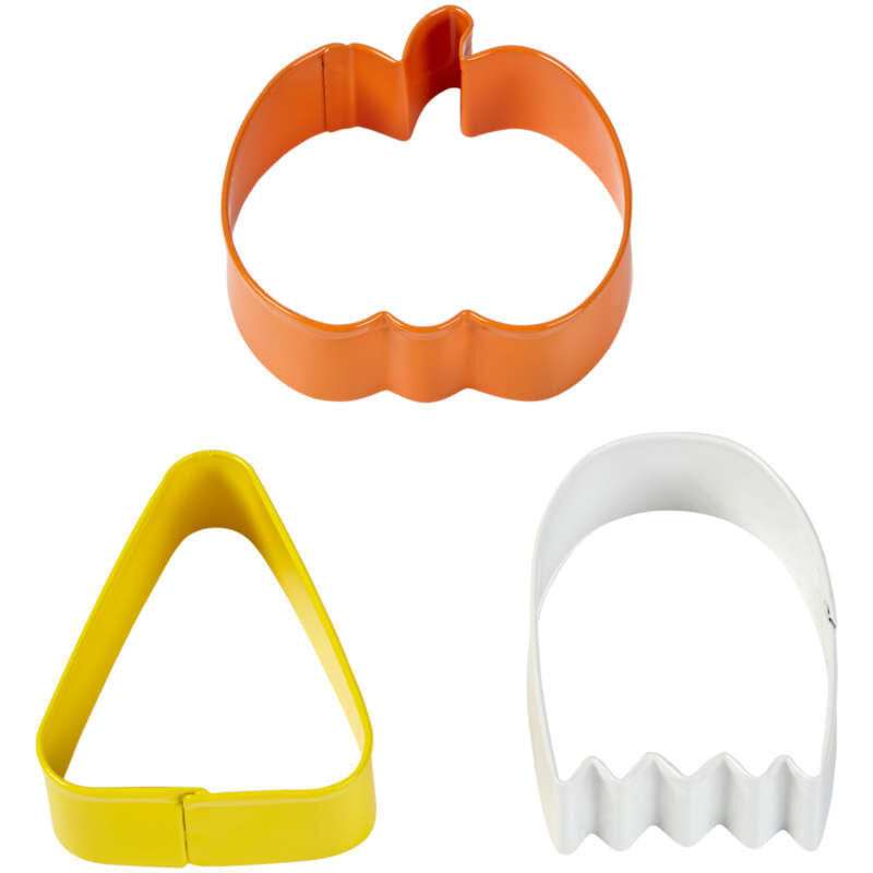 Wilton Cookie Cutter Set- Pumpkin, Ghost, Candy Corn 3pc