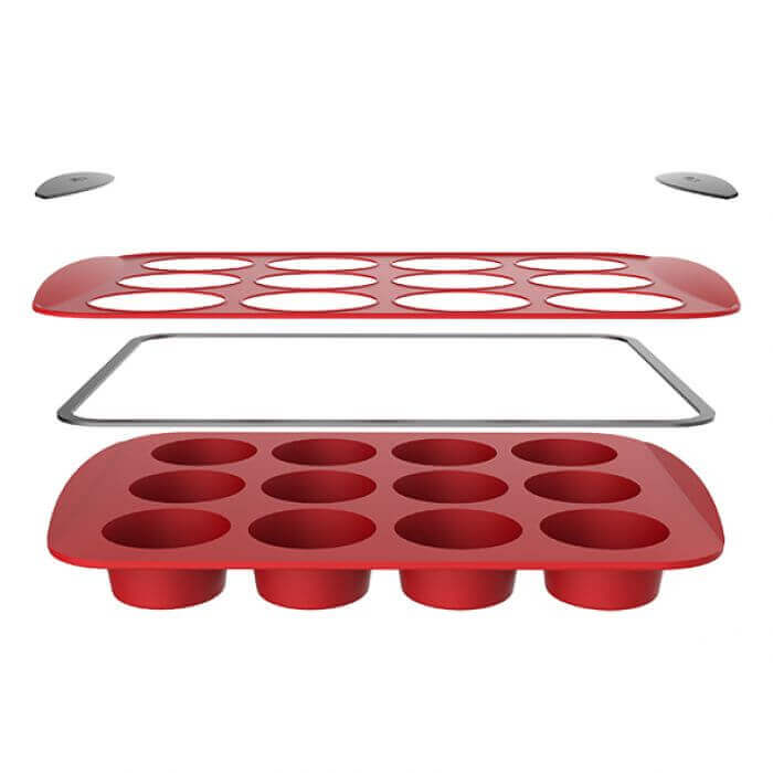 D-Line Silicone Standard Muffin Pan 12cup