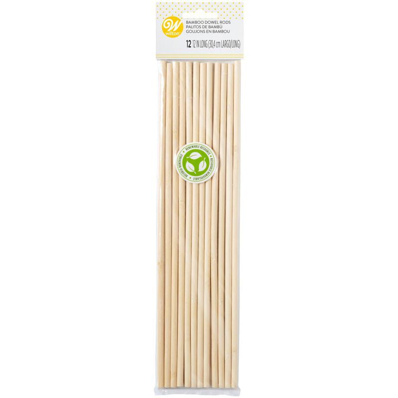 Wilton Bamboo Dowel Rods 12pk