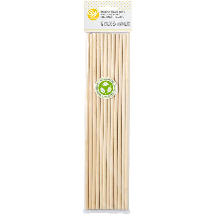 Wilton Bamboo Dowel Rods 12pk