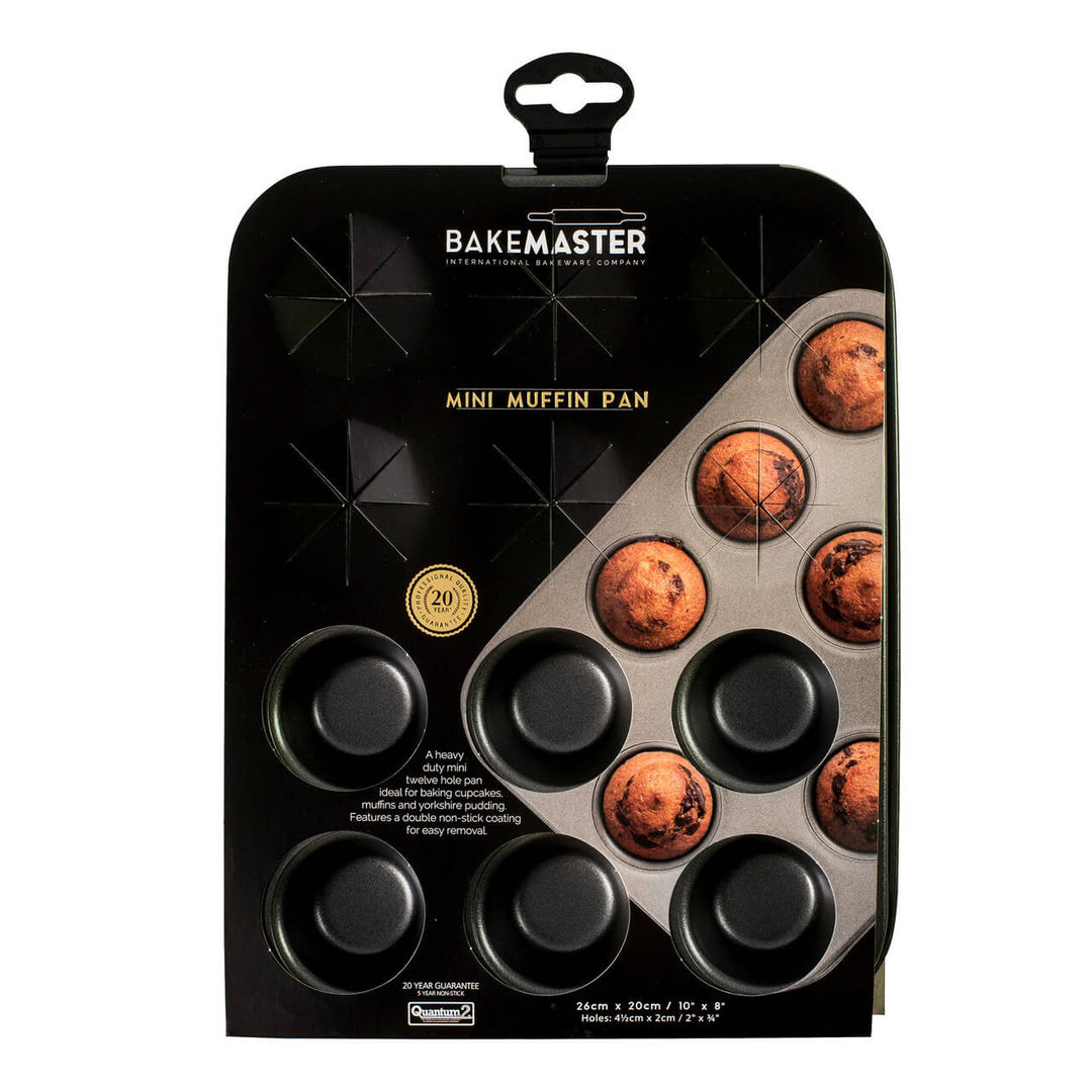 Bakemaster Mini Muffin Pan 12cup