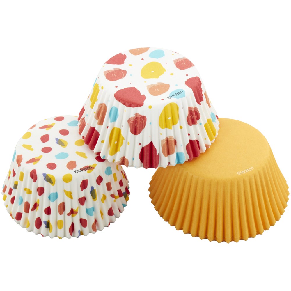 Wilton Std Baking Cups Modern Dot 75ct