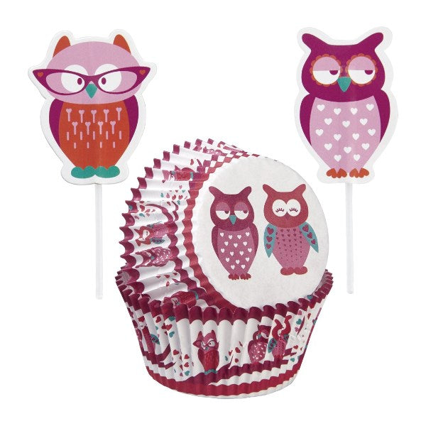 Wilton Combo Pk Valentine Owls 24ct