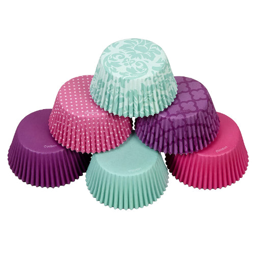 Wilton Baking Cups Pink, Turquoise & Purple 150ct