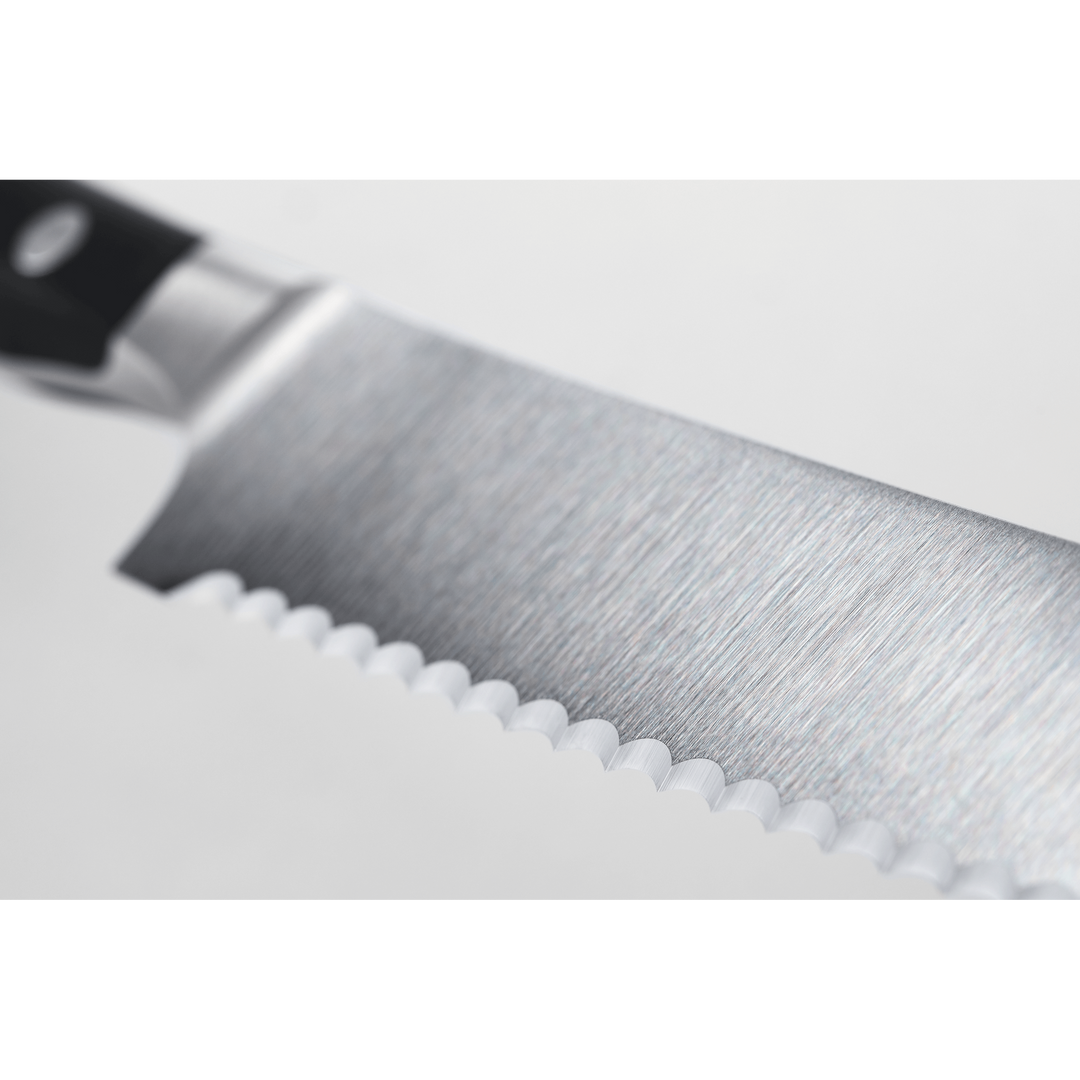 Wusthof Classic Ikon Black Serrated Knife 14cm
