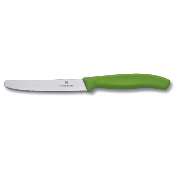 Victorinox Classic Bright Tomato Knife 11cm (Wavy edge)