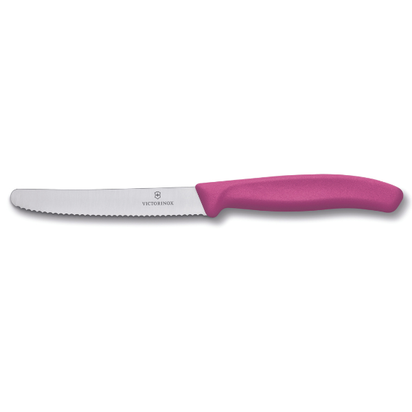 Victorinox Classic Bright Tomato Knife 11cm (Wavy edge)