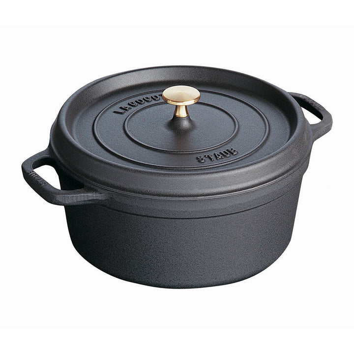 Staub Round Cocotte Matte Black