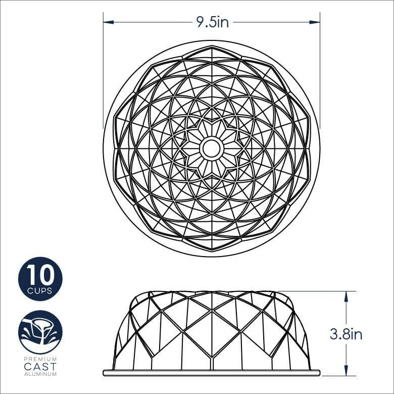 NordicWare Jubilee Gold Bundt Pan
