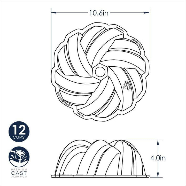 NordicWare 75th Anniversary Braided 10cup Bundt Pan