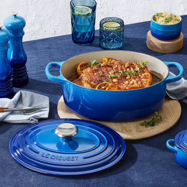 Le Creuset Signature Round Casserole Azure Blue