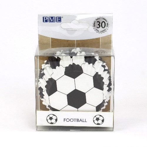 PME Foil Lined Football Cupcake Cups 30pk