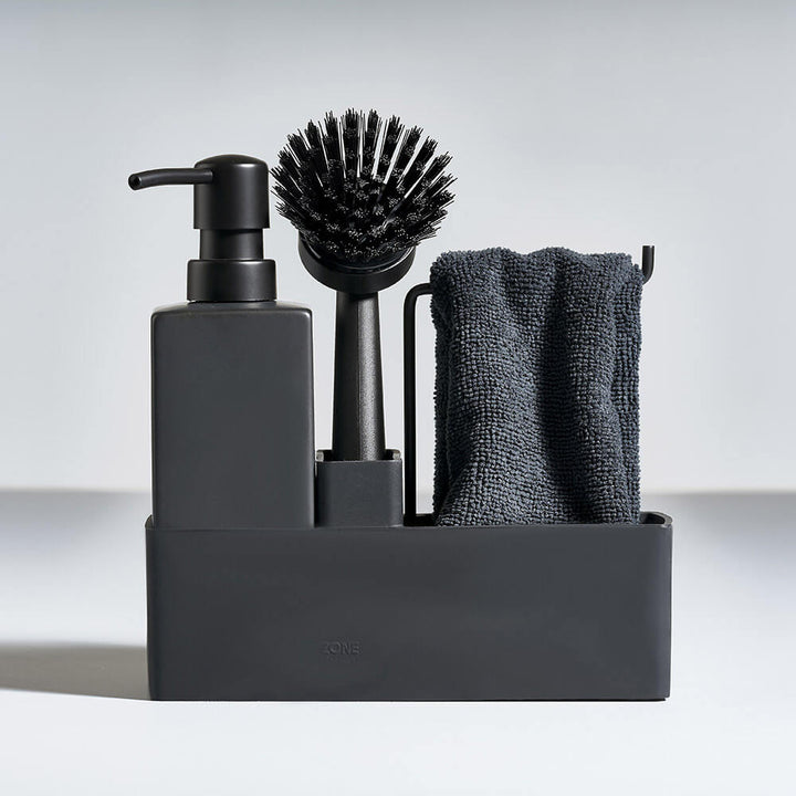 Zone Black Dishwashing Set