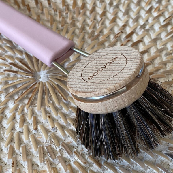 Ecovask Dish Brush Natural Pink