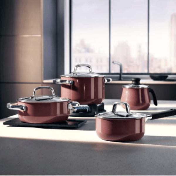 WMF Fusiontec Mineral Rose Cookware Set 4pce