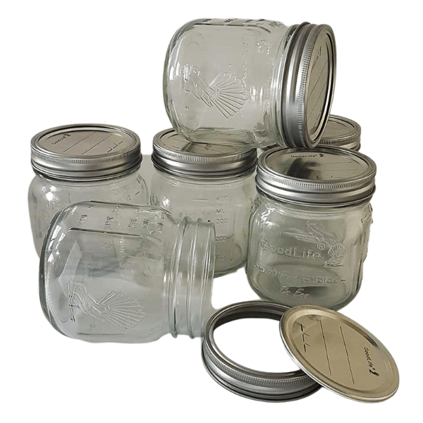 GoodLife Preserving Jar Kit 500ml Set of 12