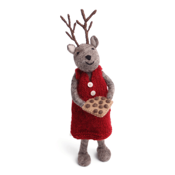 Gry & Sif Grey Deer with Baking Tray 60cm