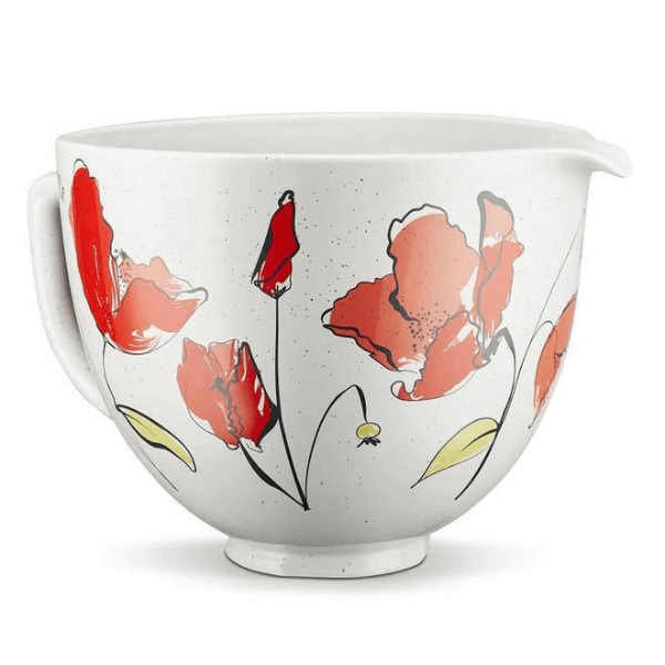 KitchenAid Poppy Ceramic Mixing Bowl 4.7L