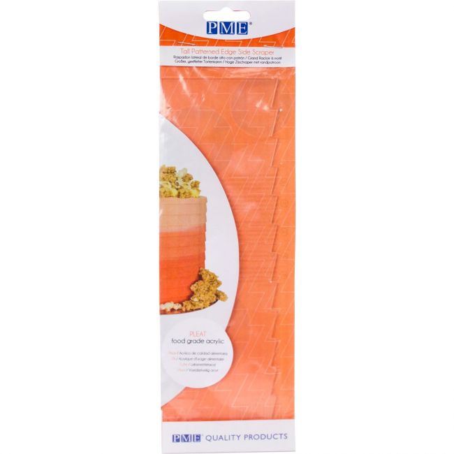 PME Tall Patterned Cake Edge Scraper