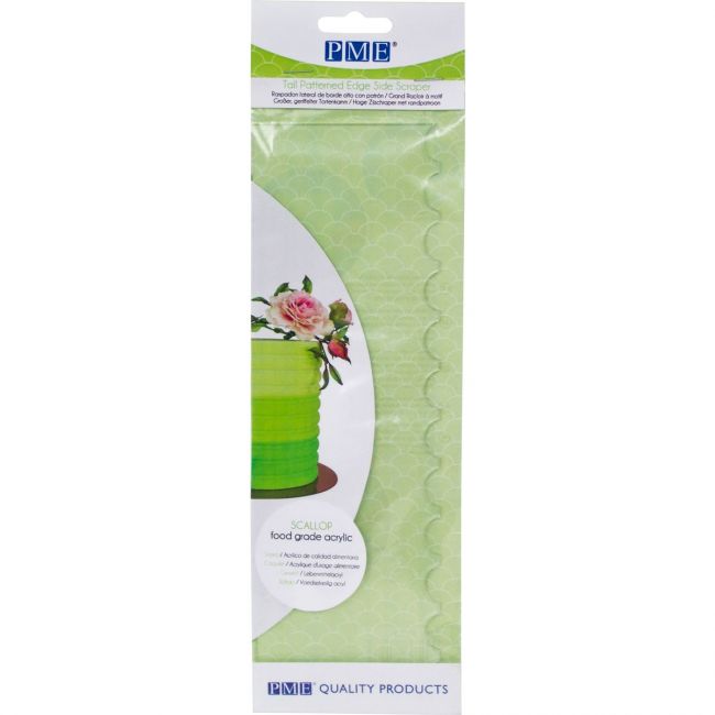 PME Tall Patterned Cake Edge Scraper
