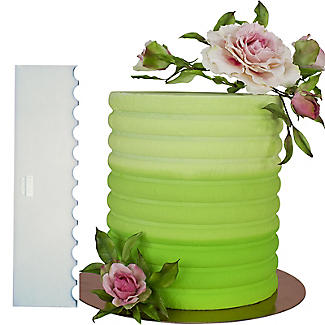 PME Tall Patterned Cake Edge Scraper