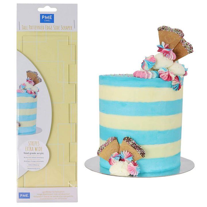 PME Extra Wide Stripes Side Scraper