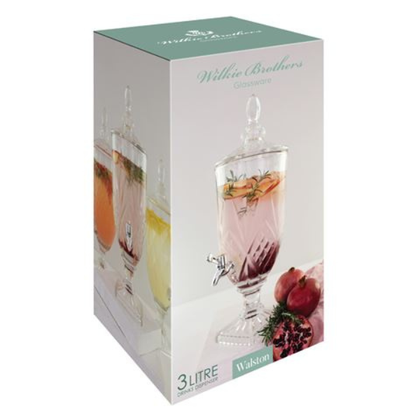 Walston Glass Drinks Dispenser 3L