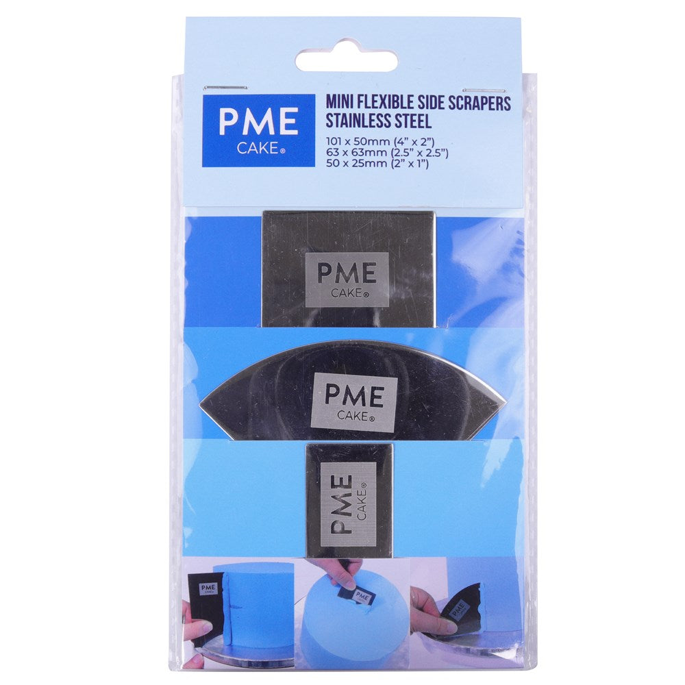 PME Mini Flexible Icing Side Scraper Set