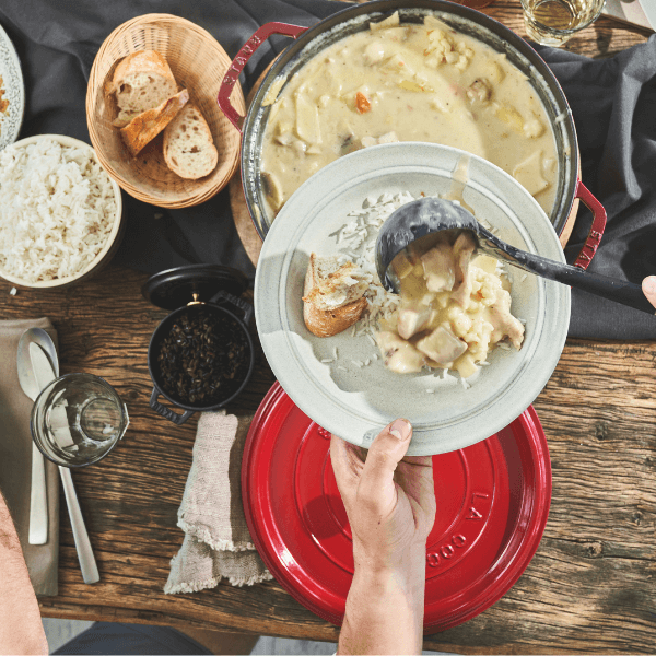 Staub Acacia Wood & Silicone Soup Ladle 30cm