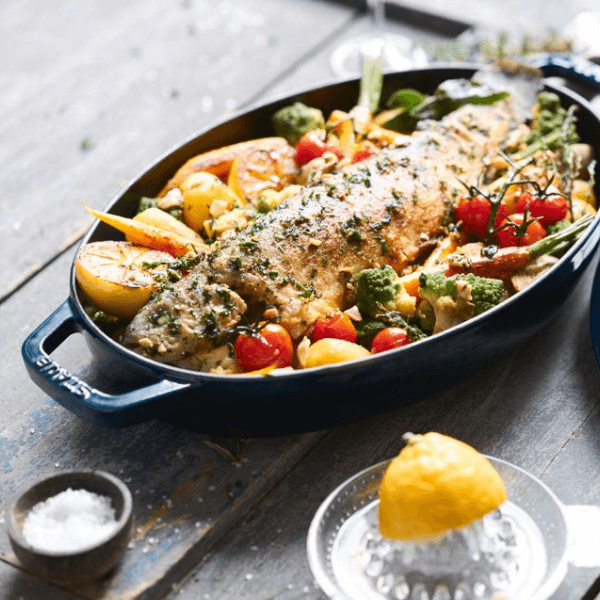 Staub Oval Dish 'La Mer' 32cm 2.8L