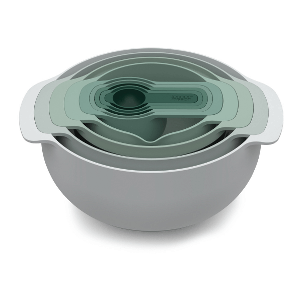 Joseph Joseph Nest Prep Bowl Set 9pce Sage
