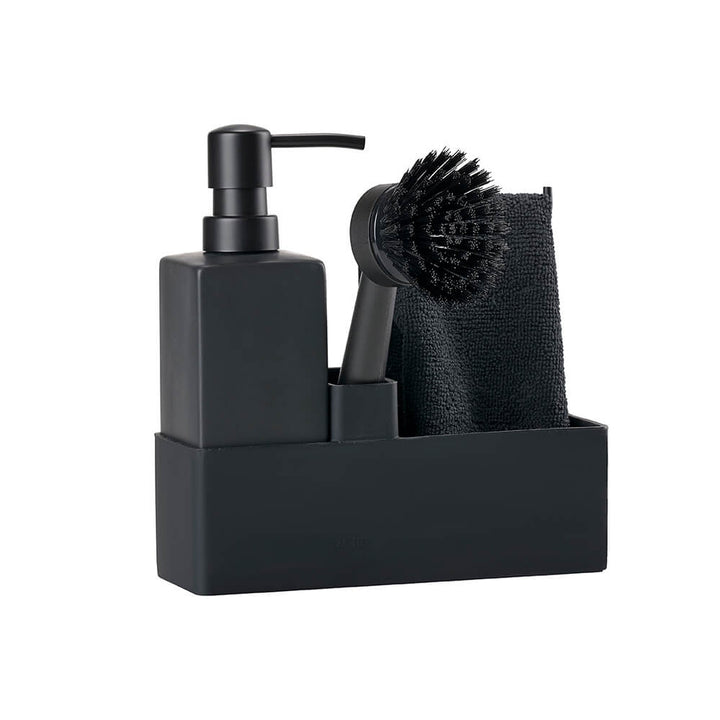 Zone Black Dishwashing Set