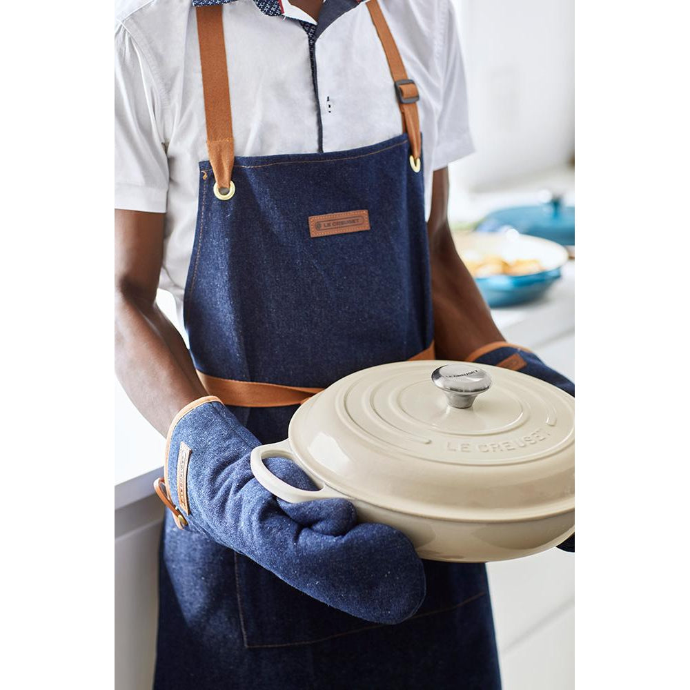 Le Creuset Denim Double Oven Glove