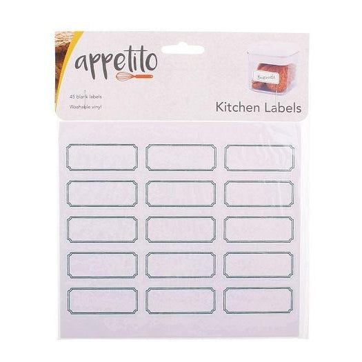 Appetito Blank Kitchen Labels 45pack