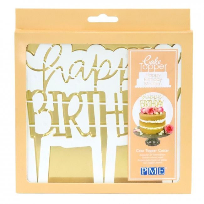PME Cake Topper Cutter Happy Birthday