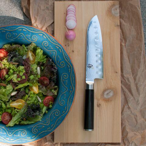 Kai Shun Classic Granton Santoku Knife 18cm