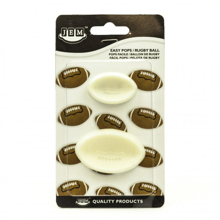 JEM Rugby Ball Pop It Moulds