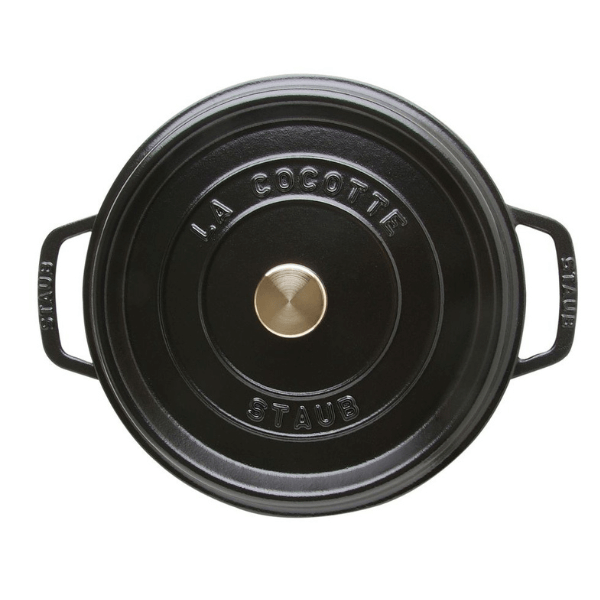 Staub Round Cocotte Matte Black