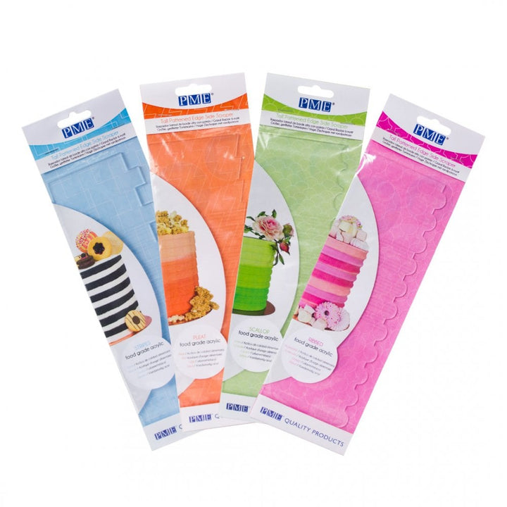 PME Tall Patterned Cake Edge Scraper