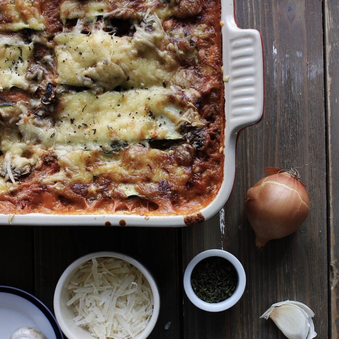 Tomato and Eggplant Baked Risotto
