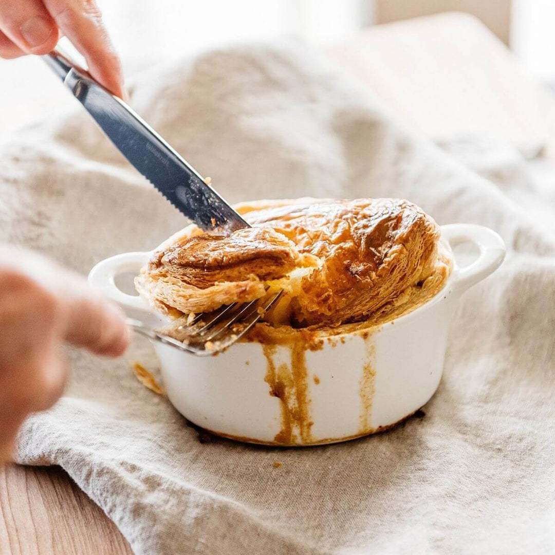 Mild Curry Chicken and Eggplant Pies