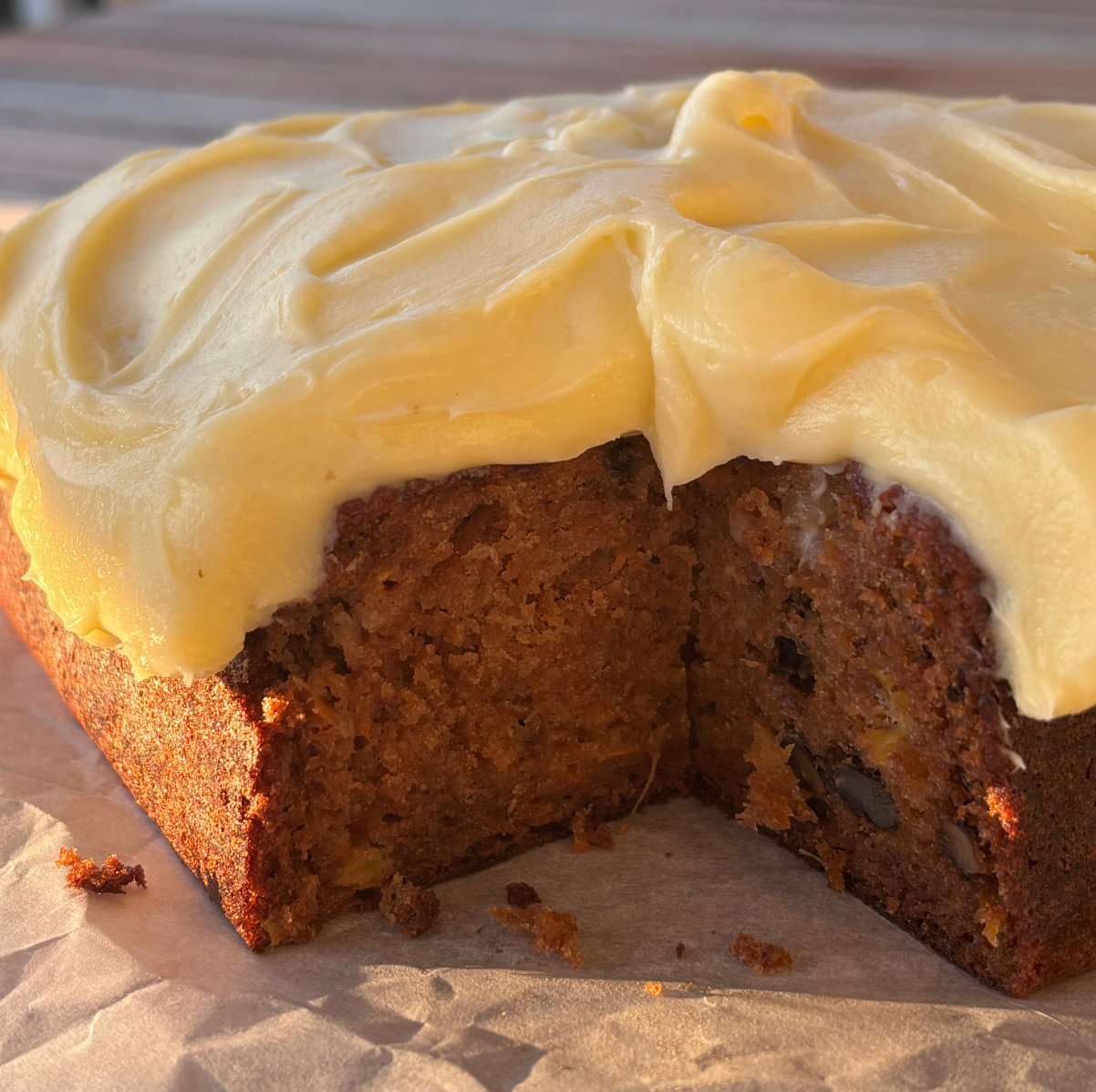 A Sensibly Sized Carrot Cake