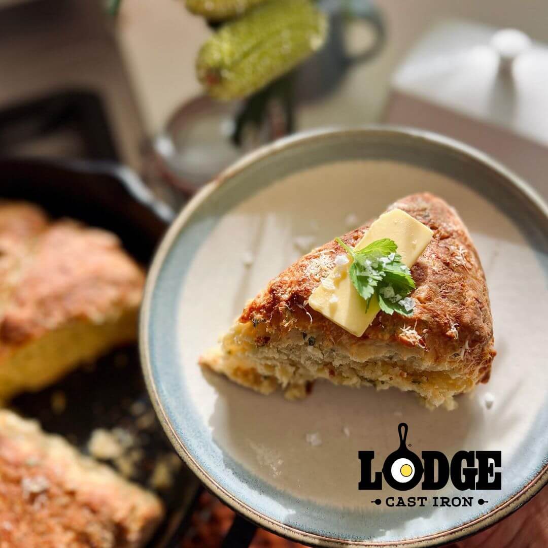 Lodge Cheesy Herb Skillet Scones