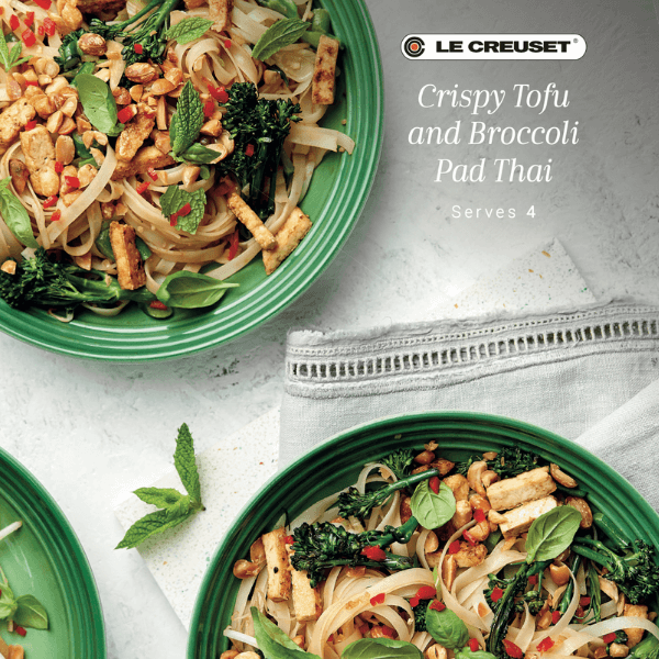 Le Creuset's Crispy Tofu Pad Thai