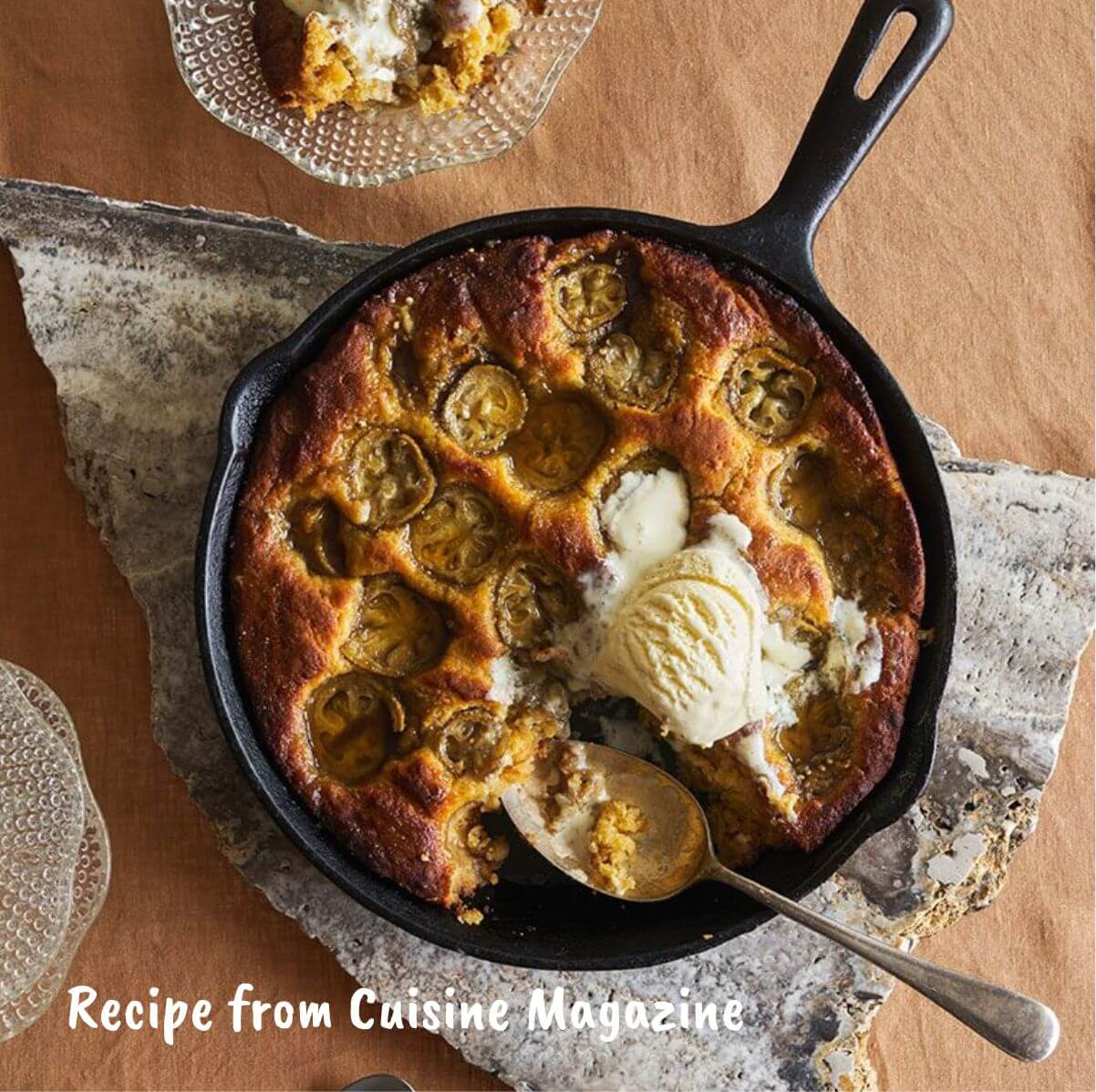 Fiona Smith's Feijoa Sticky Golden Syrup Skillet Pudding