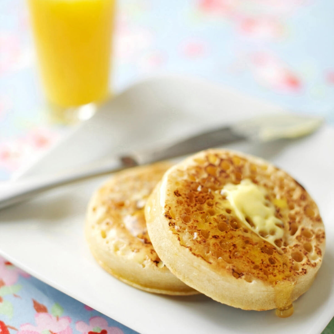 Freshly made Crumpets