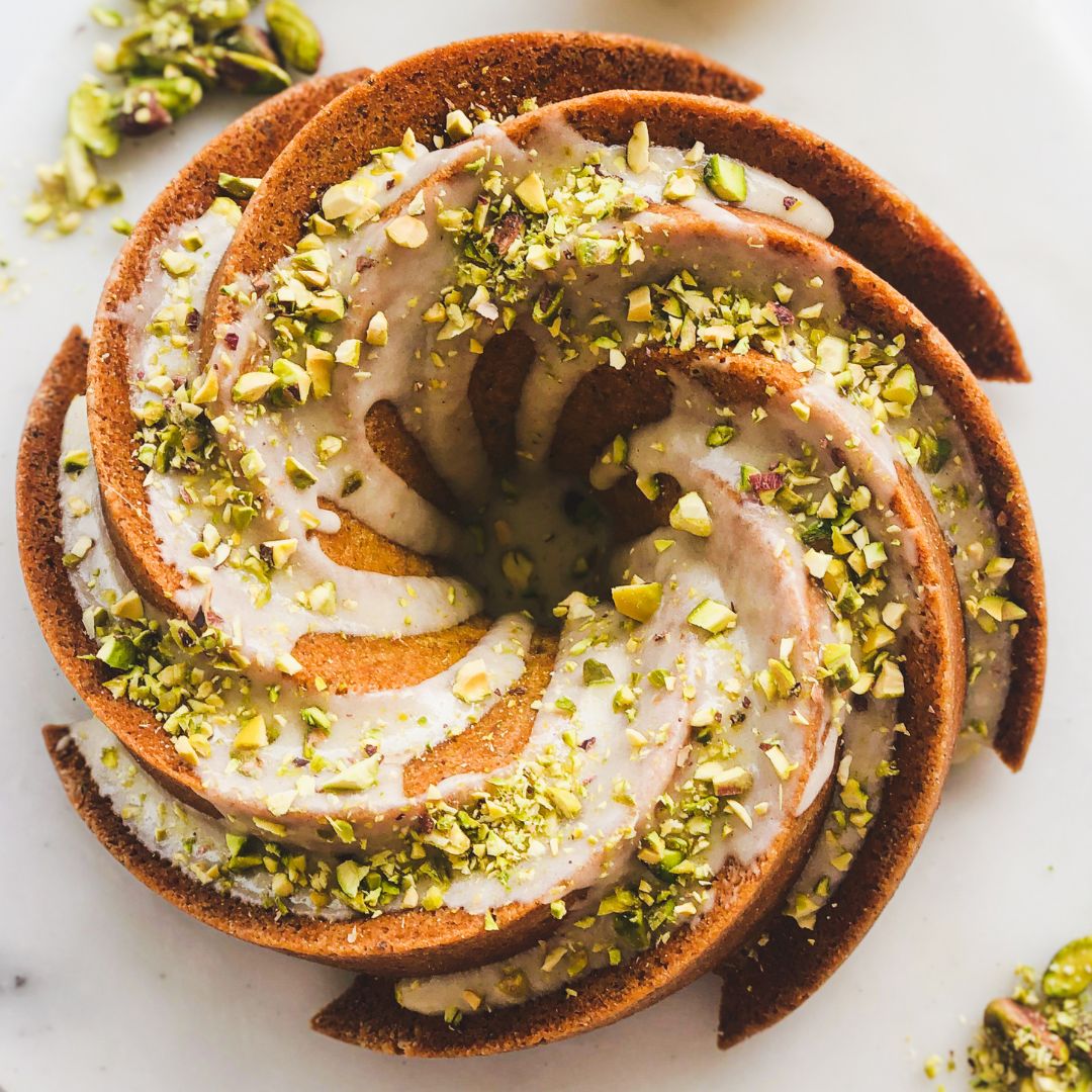 Pistachio, Cardamom and Lemon Bundt Cake
