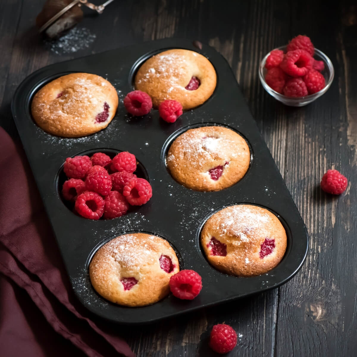 Raspberry Friands – Milly's Kitchen