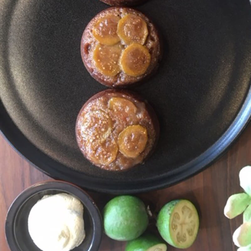 Feijoa Upside Down Cake (Mini)