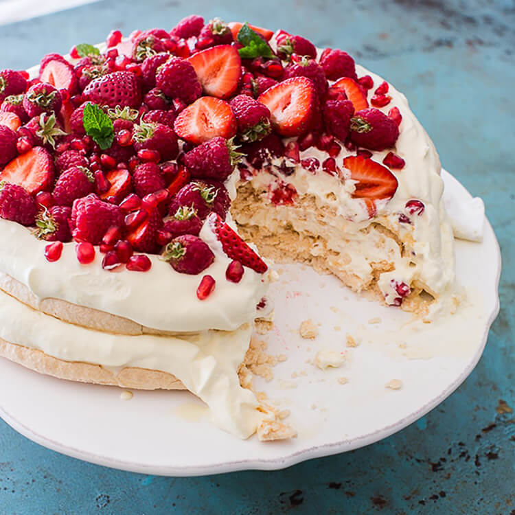 Layered Meringue Cake